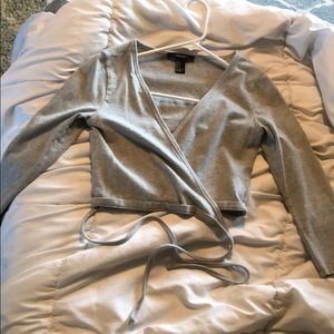 Forever 21 cross tie crop top